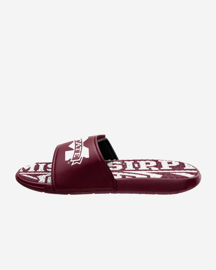 Mississippi State Bulldogs Bold Wordmark Gel Slide FOCO - FOCO.com