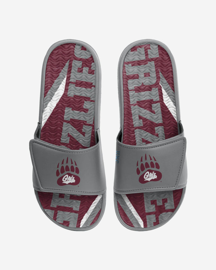 Montana Grizzlies Bold Wordmark Gel Slide FOCO S - FOCO.com