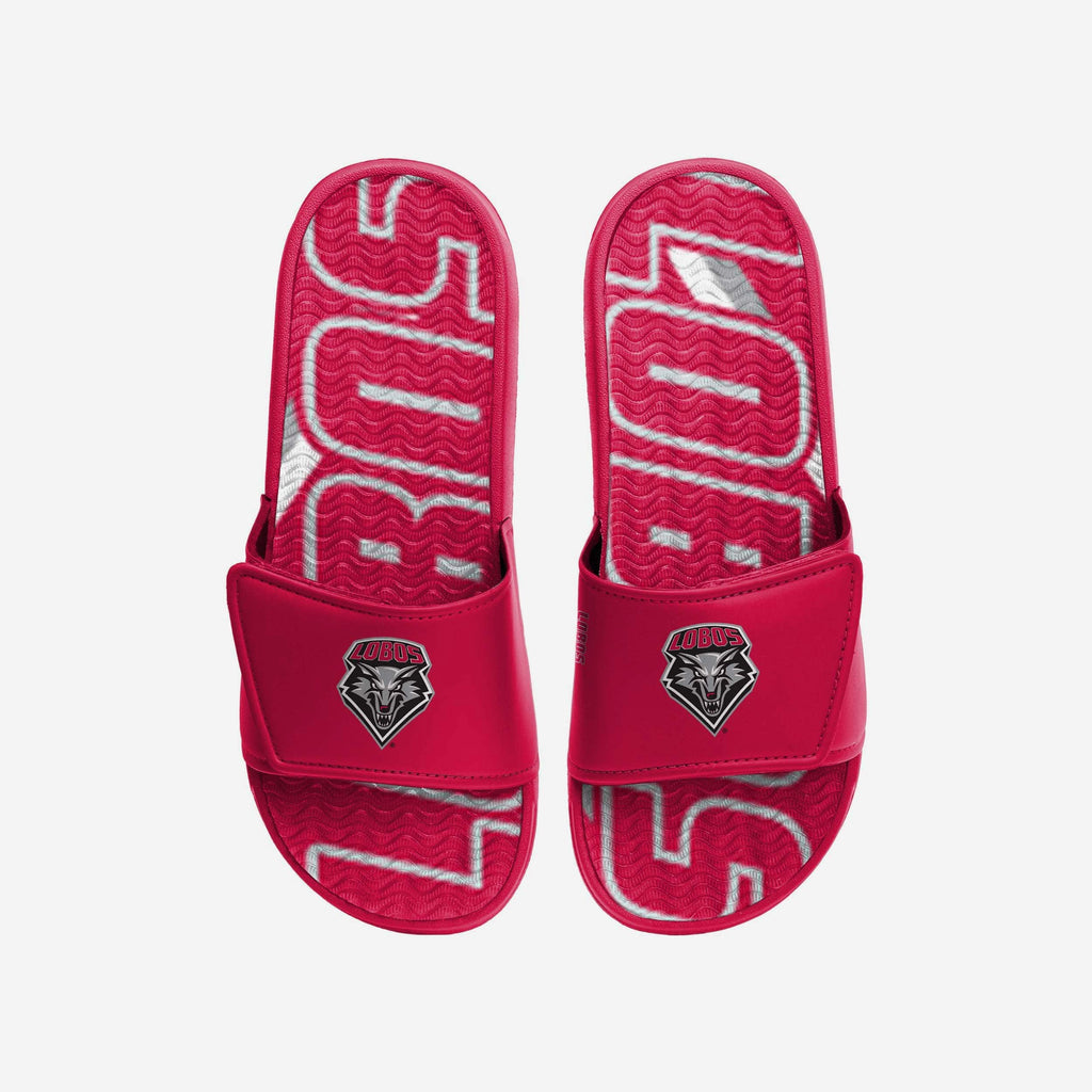 New Mexico Lobos Bold Wordmark Gel Slide FOCO S - FOCO.com