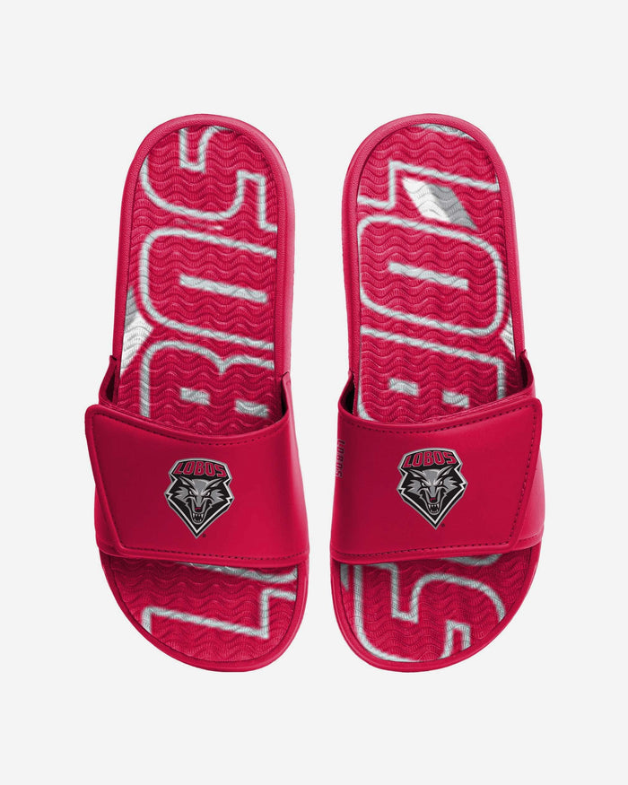 New Mexico Lobos Bold Wordmark Gel Slide FOCO S - FOCO.com