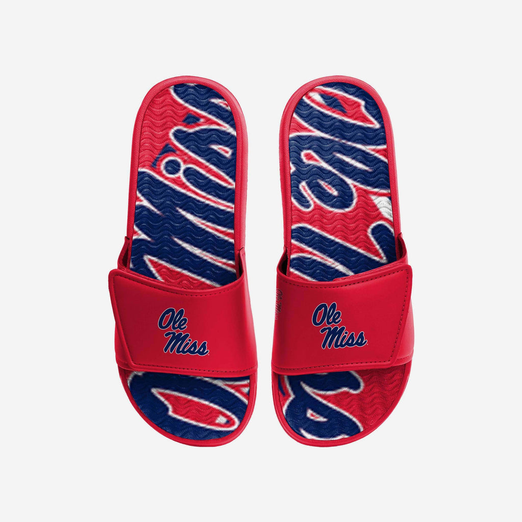 Ole Miss Rebels Bold Wordmark Gel Slide FOCO S - FOCO.com