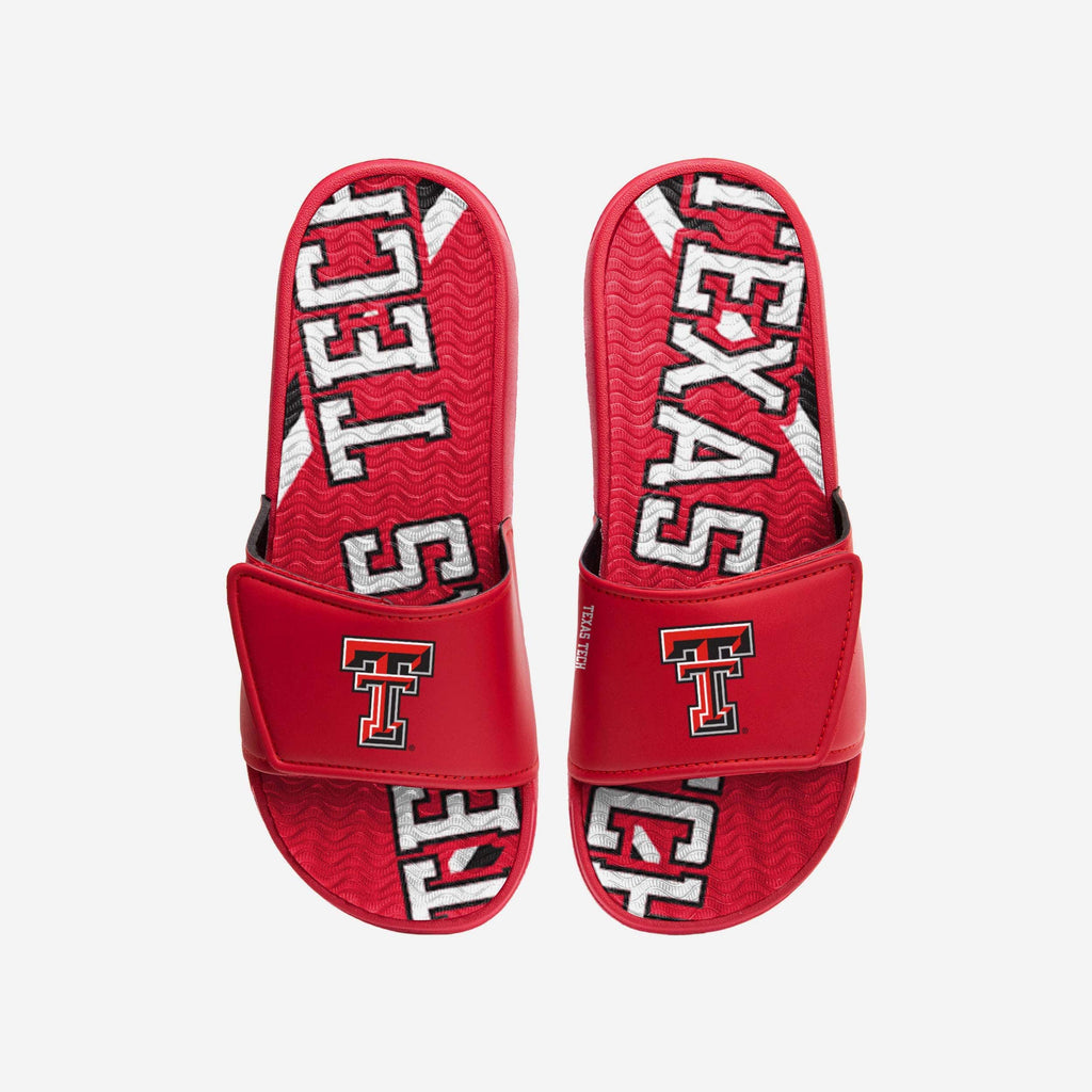 Texas Tech Red Raiders Bold Wordmark Gel Slide FOCO S - FOCO.com