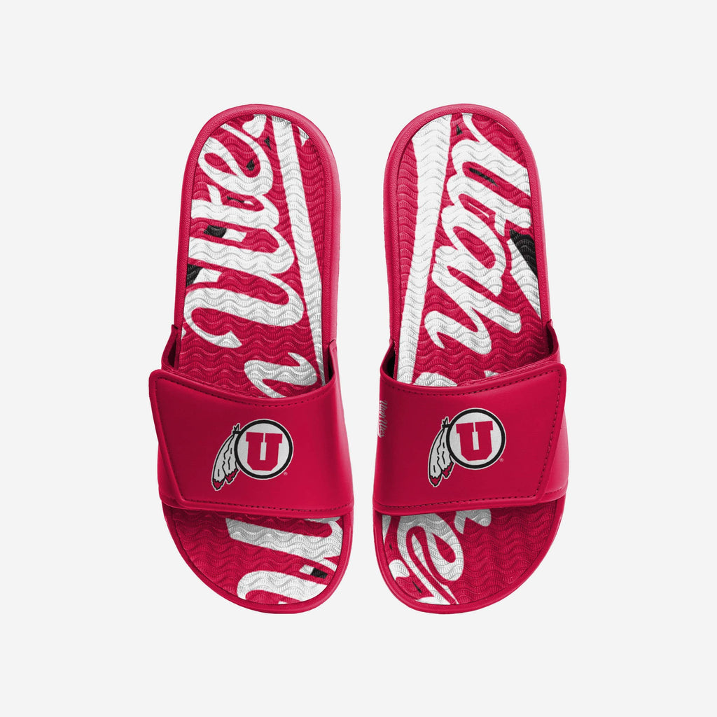 Utah Utes Bold Wordmark Gel Slide FOCO S - FOCO.com