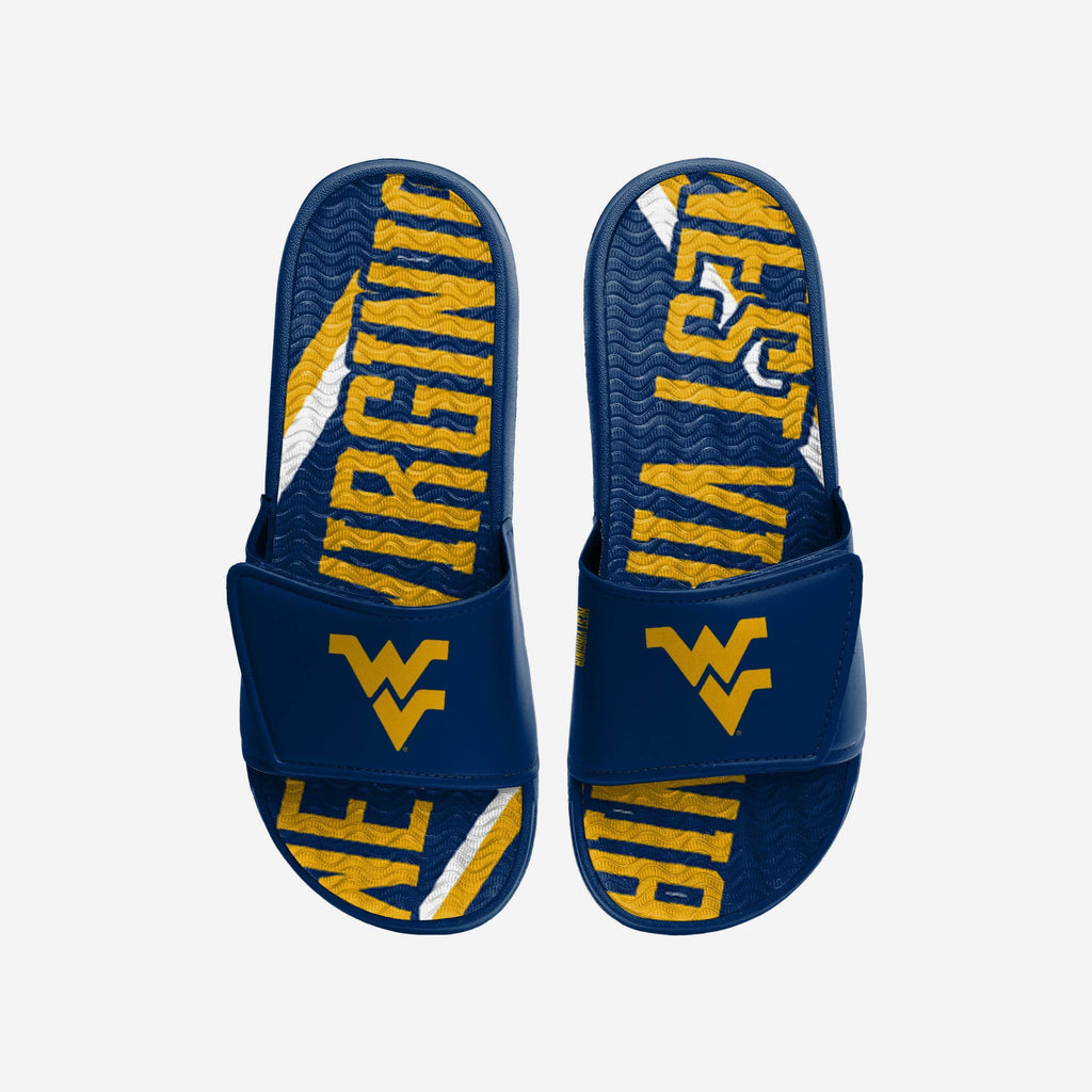 West Virginia Mountaineers Bold Wordmark Gel Slide FOCO S - FOCO.com