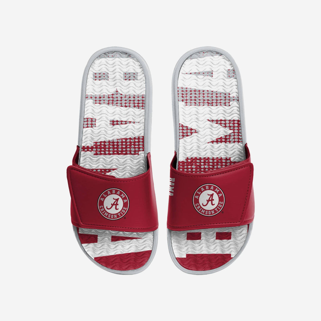 Alabama Crimson Tide Gradient Wordmark Gel Slide FOCO S - FOCO.com