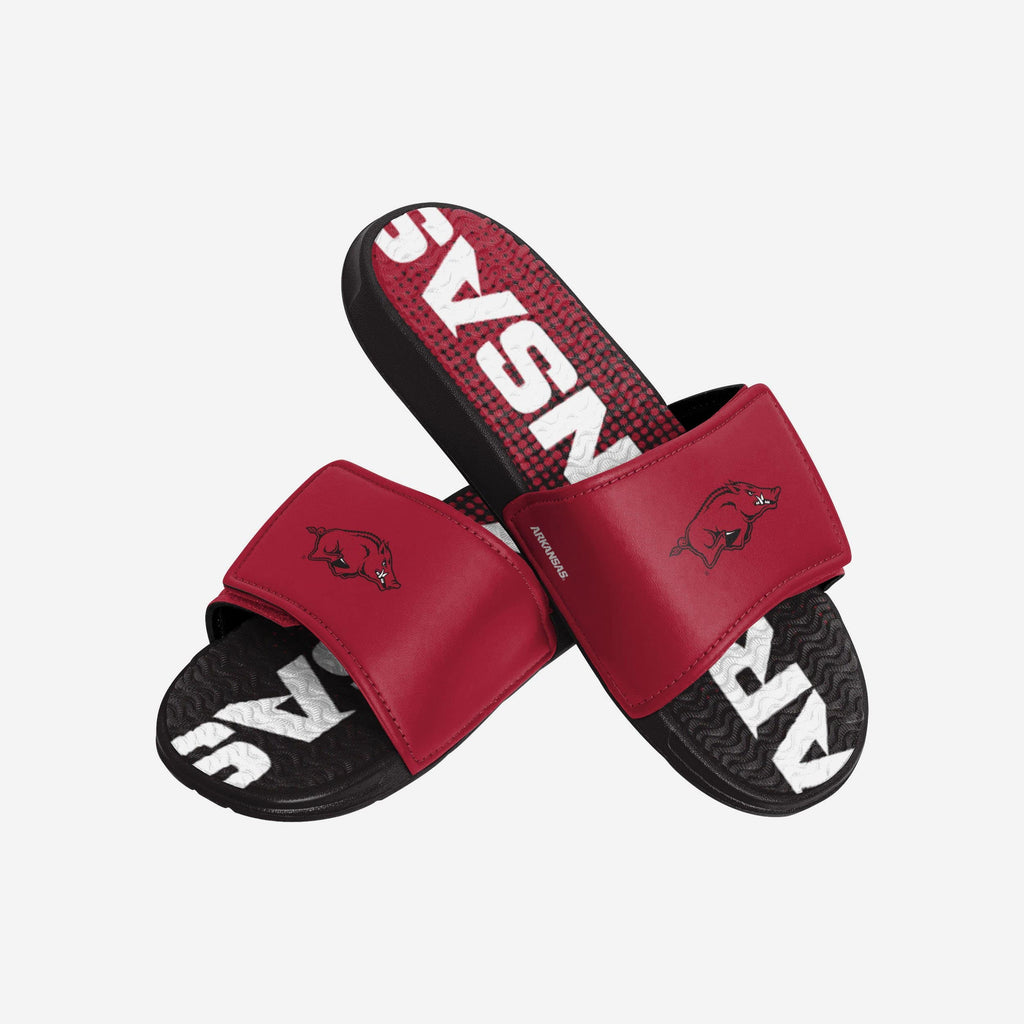 Arkansas Razorbacks Gradient Wordmark Gel Slide FOCO