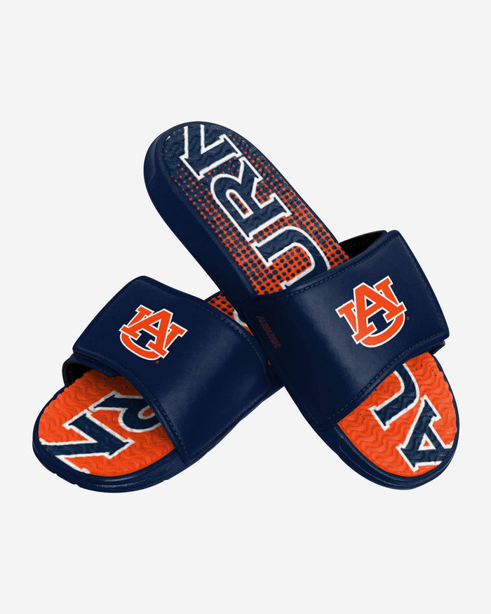 Auburn Tigers Gradient Wordmark Gel Slide FOCO - FOCO.com