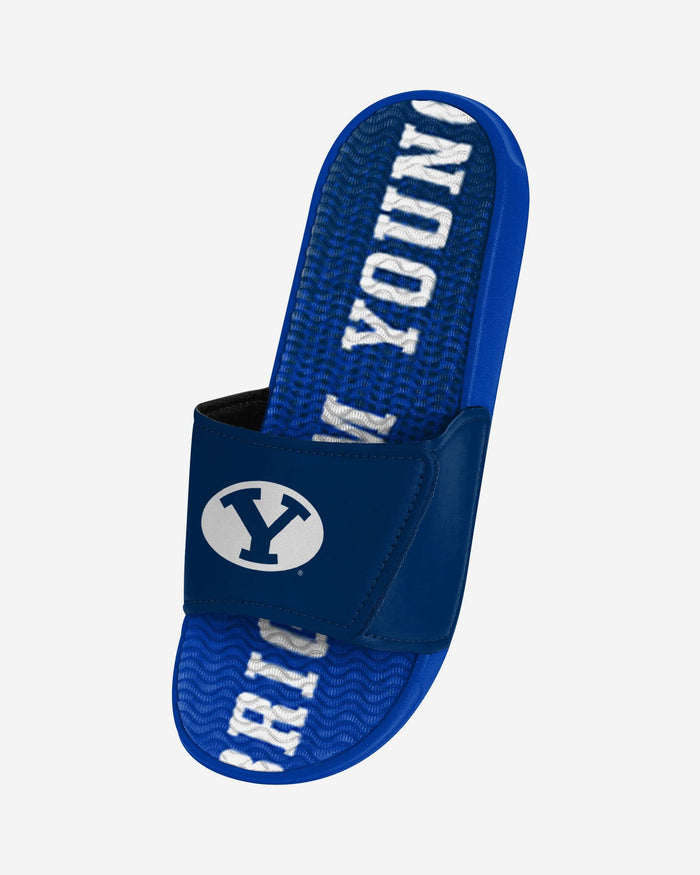 BYU Cougars Gradient Wordmark Gel Slide FOCO - FOCO.com