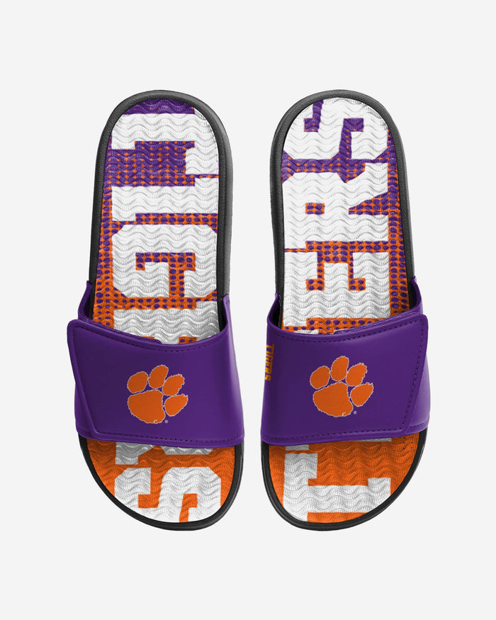 Clemson Tigers Gradient Wordmark Gel Slide FOCO S - FOCO.com