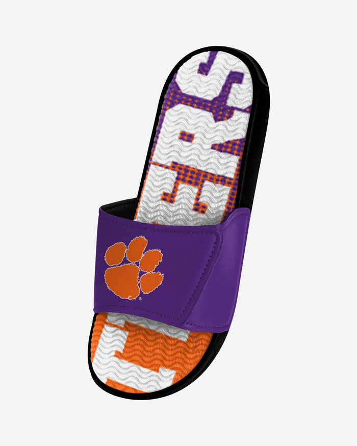 Clemson Tigers Gradient Wordmark Gel Slide FOCO - FOCO.com