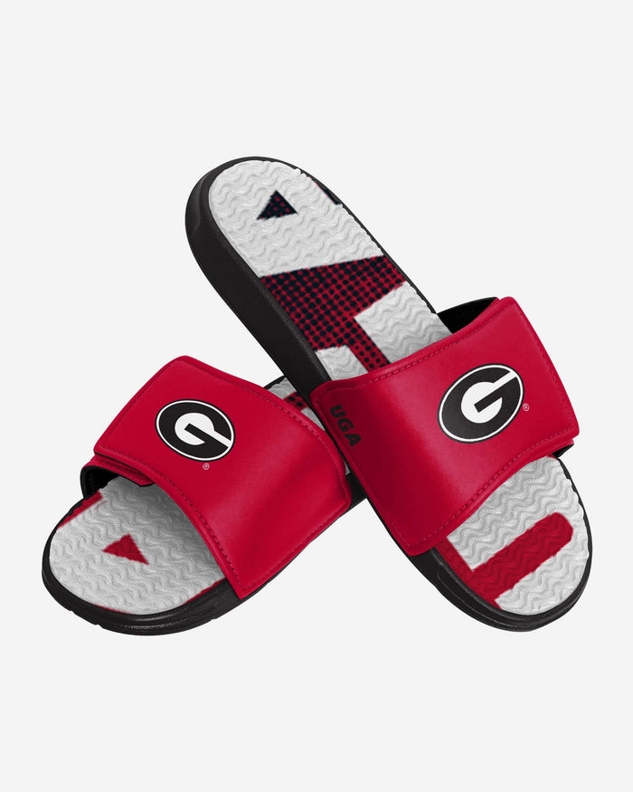 Georgia Bulldogs Gradient Wordmark Gel Slide FOCO - FOCO.com