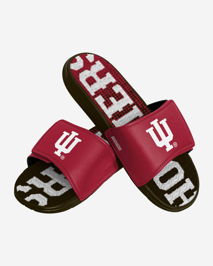 Indiana Hoosiers Gradient Wordmark Gel Slide FOCO - FOCO.com