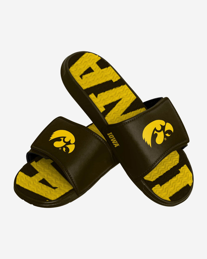 Iowa Hawkeyes Gradient Wordmark Gel Slide FOCO - FOCO.com