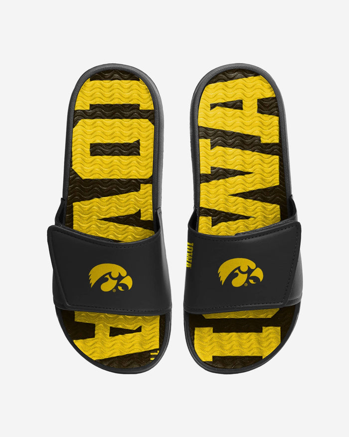 Iowa Hawkeyes Gradient Wordmark Gel Slide FOCO S - FOCO.com