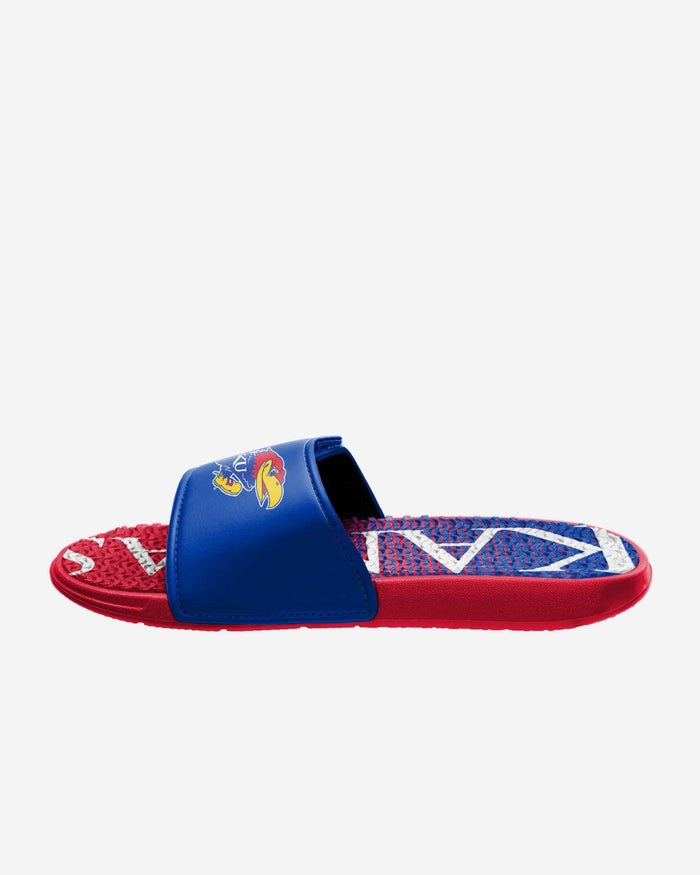 Kansas Jayhawks Gradient Wordmark Gel Slide FOCO - FOCO.com