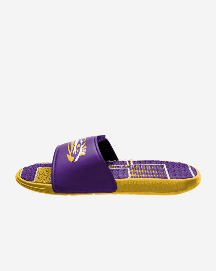 LSU Tigers Gradient Wordmark Gel Slide FOCO - FOCO.com