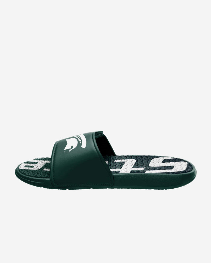 Michigan State Spartans Gradient Wordmark Gel Slide FOCO - FOCO.com