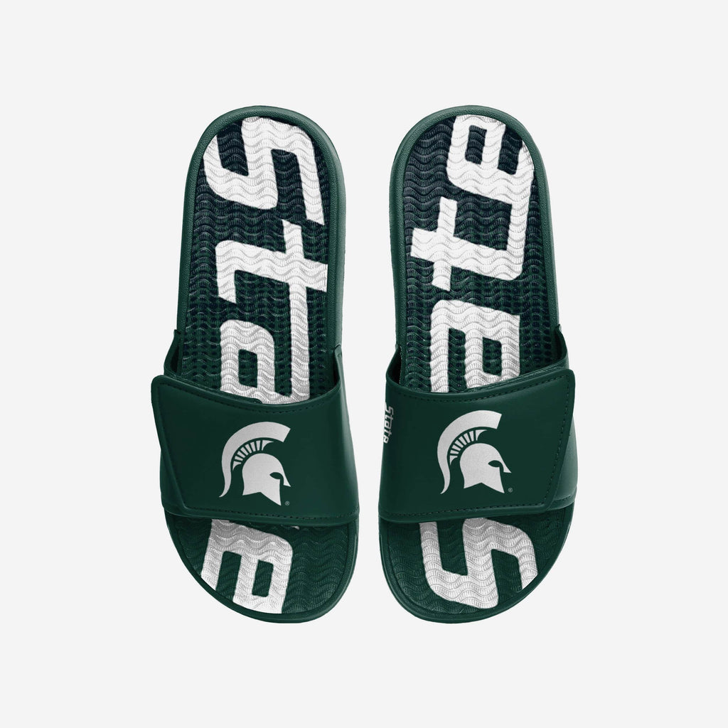 Michigan State Spartans Gradient Wordmark Gel Slide FOCO S - FOCO.com