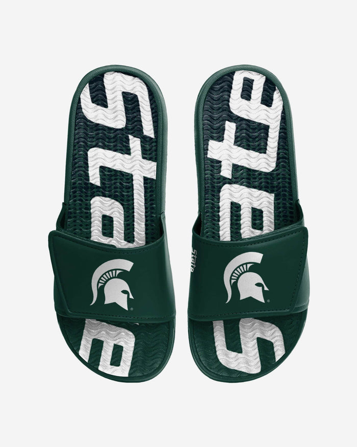 Michigan State Spartans Gradient Wordmark Gel Slide FOCO S - FOCO.com