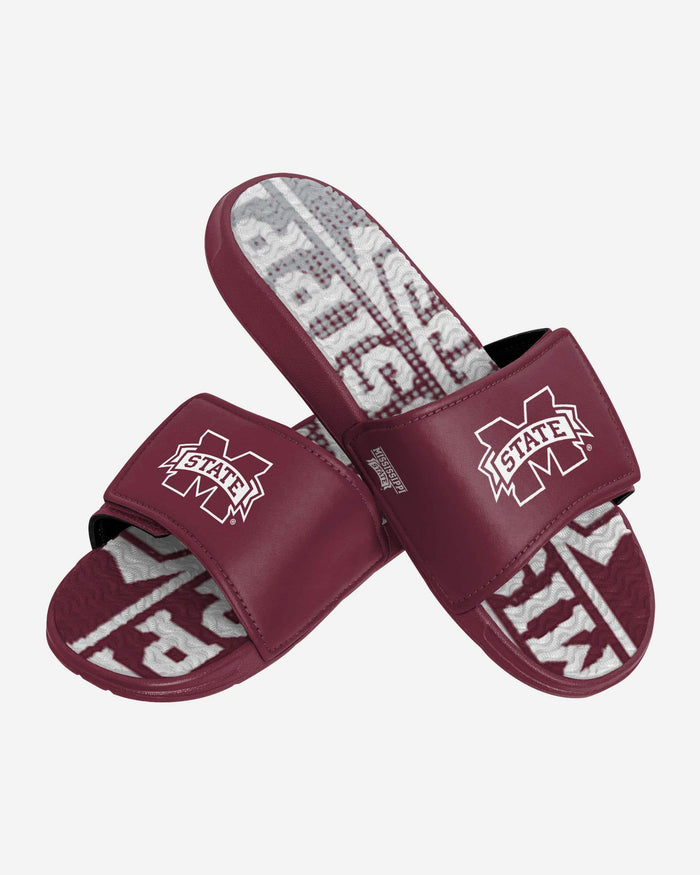 Mississippi State Bulldogs Gradient Wordmark Gel Slide FOCO - FOCO.com