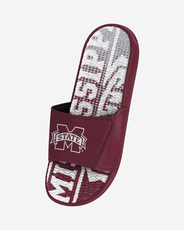 Mississippi State Bulldogs Gradient Wordmark Gel Slide FOCO - FOCO.com