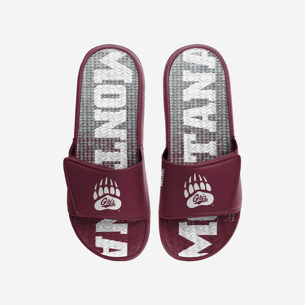 Montana Grizzlies Gradient Wordmark Gel Slide FOCO S - FOCO.com