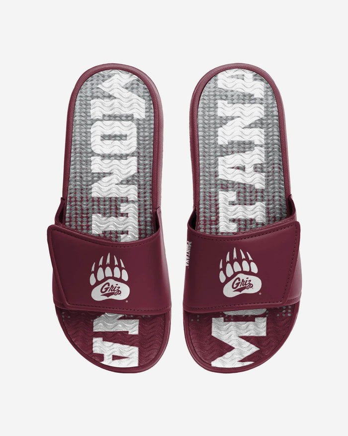 Montana Grizzlies Gradient Wordmark Gel Slide FOCO S - FOCO.com