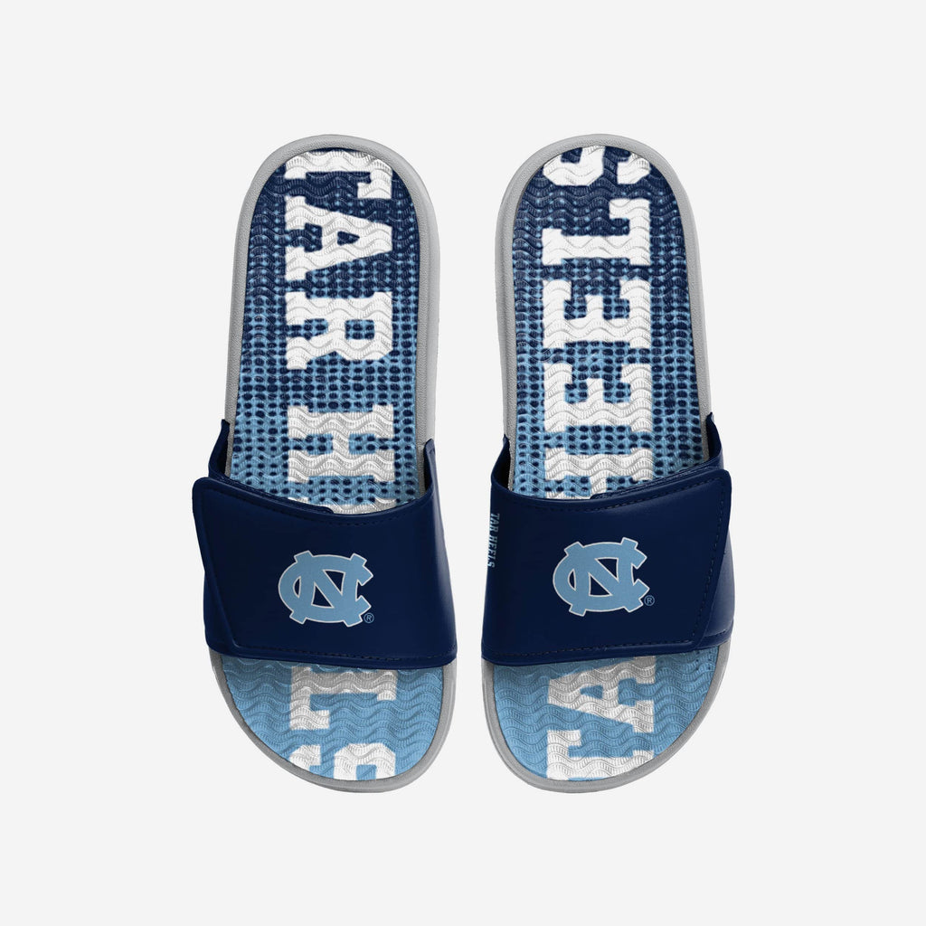 North Carolina Tar Heels Gradient Wordmark Gel Slide FOCO S - FOCO.com