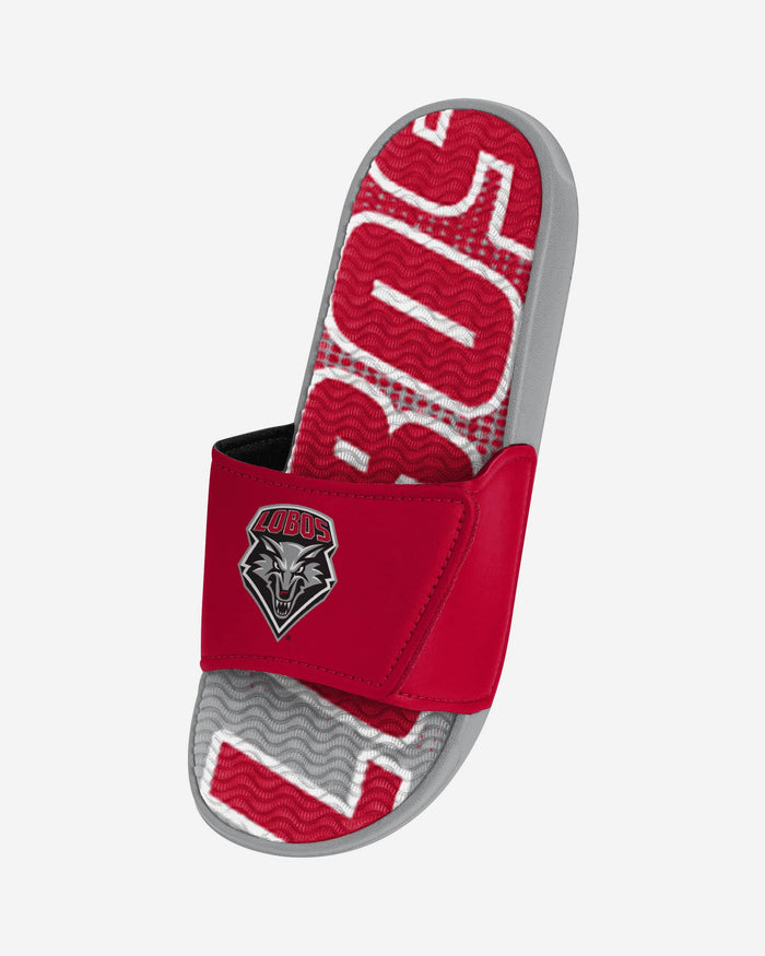 New Mexico Lobos Gradient Wordmark Gel Slide FOCO - FOCO.com