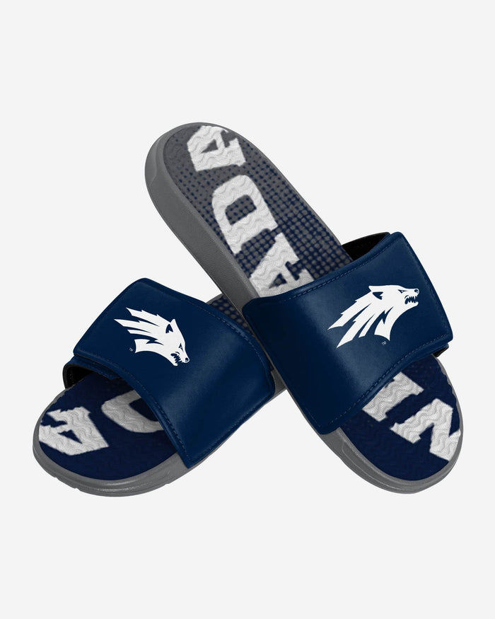 Nevada Wolf Pack Gradient Wordmark Gel Slide FOCO - FOCO.com