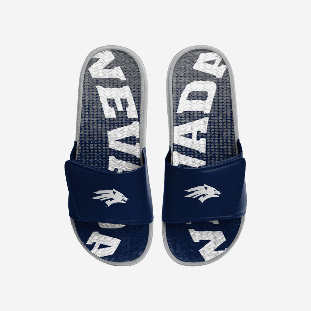 Nevada Wolf Pack Gradient Wordmark Gel Slide FOCO S - FOCO.com