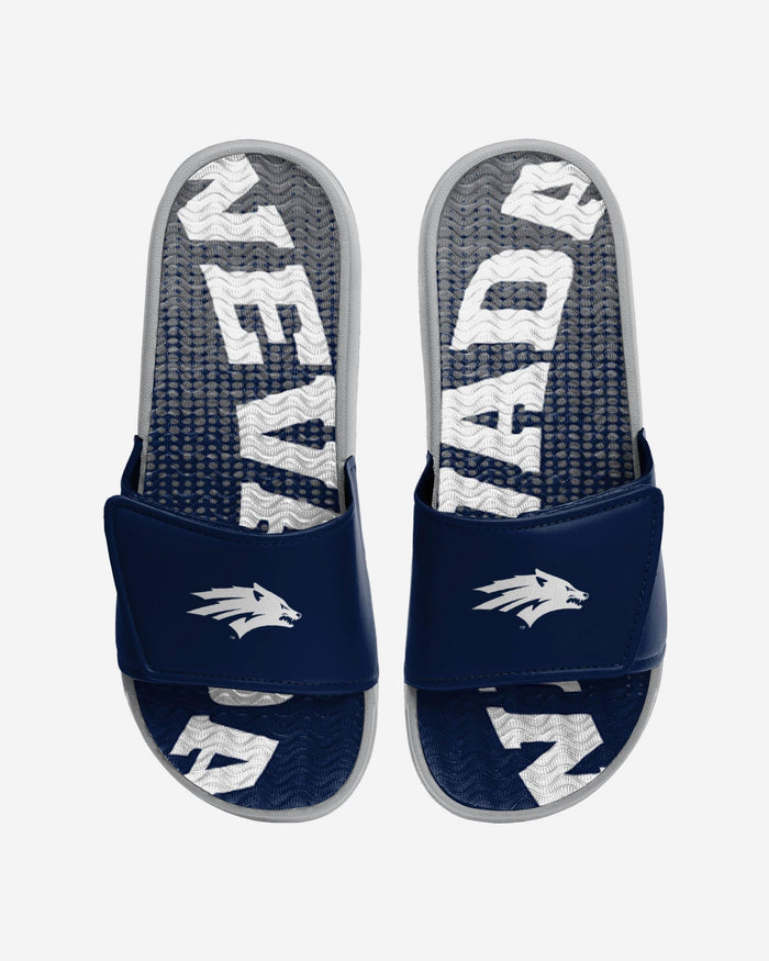 Nevada Wolf Pack Gradient Wordmark Gel Slide FOCO S - FOCO.com