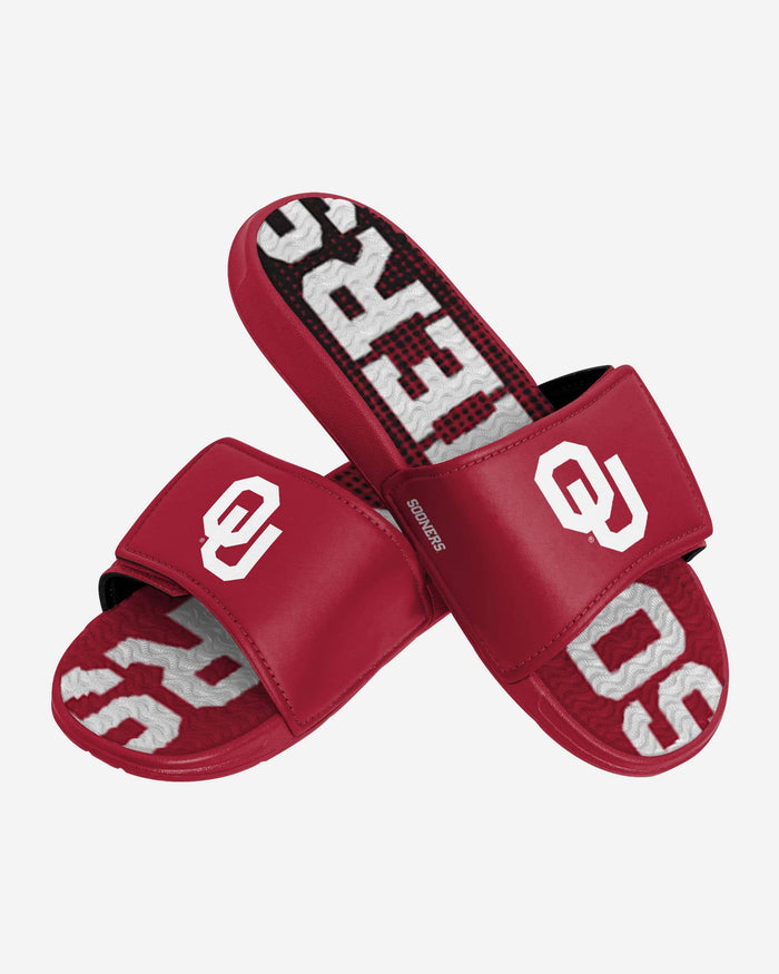 Oklahoma Sooners Gradient Wordmark Gel Slide FOCO - FOCO.com