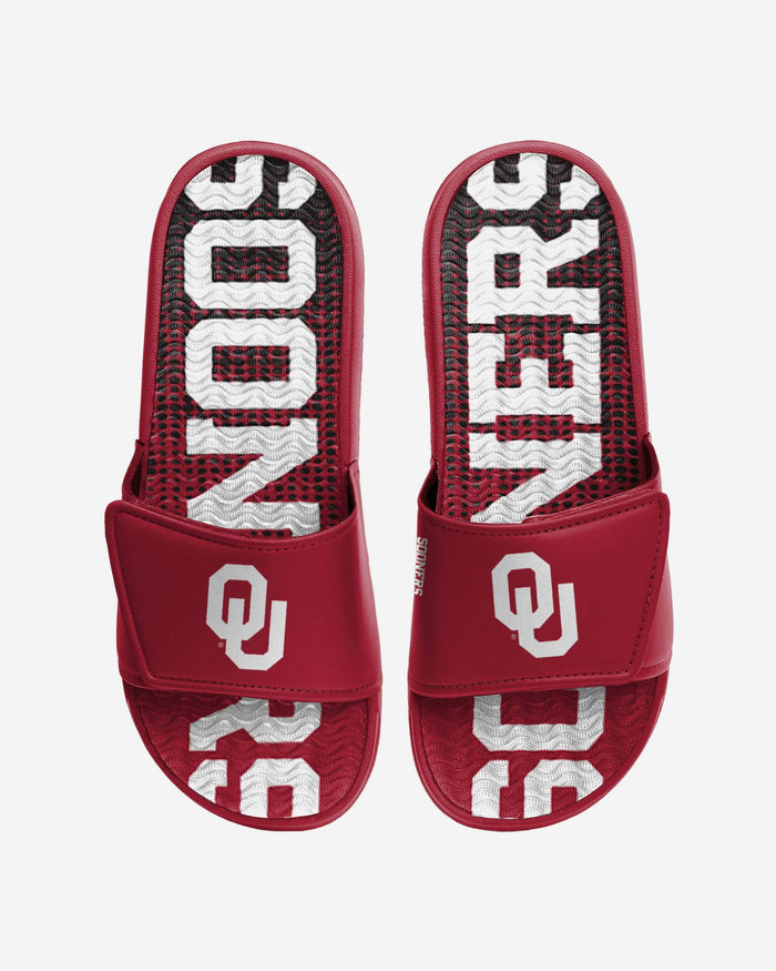 Oklahoma Sooners Gradient Wordmark Gel Slide FOCO S - FOCO.com