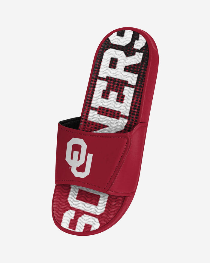 Oklahoma Sooners Gradient Wordmark Gel Slide FOCO - FOCO.com