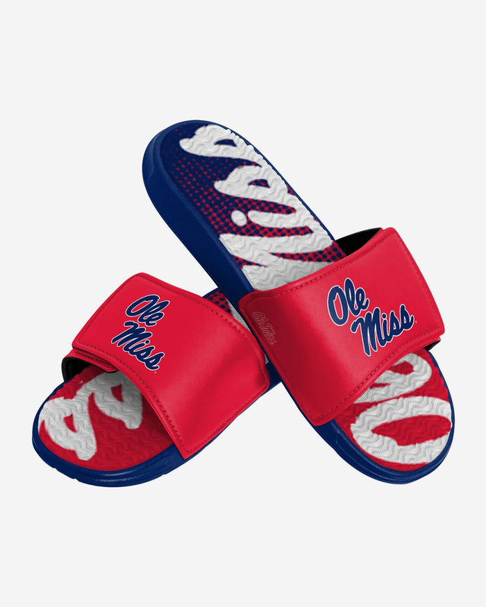 Ole Miss Rebels Gradient Wordmark Gel Slide FOCO - FOCO.com