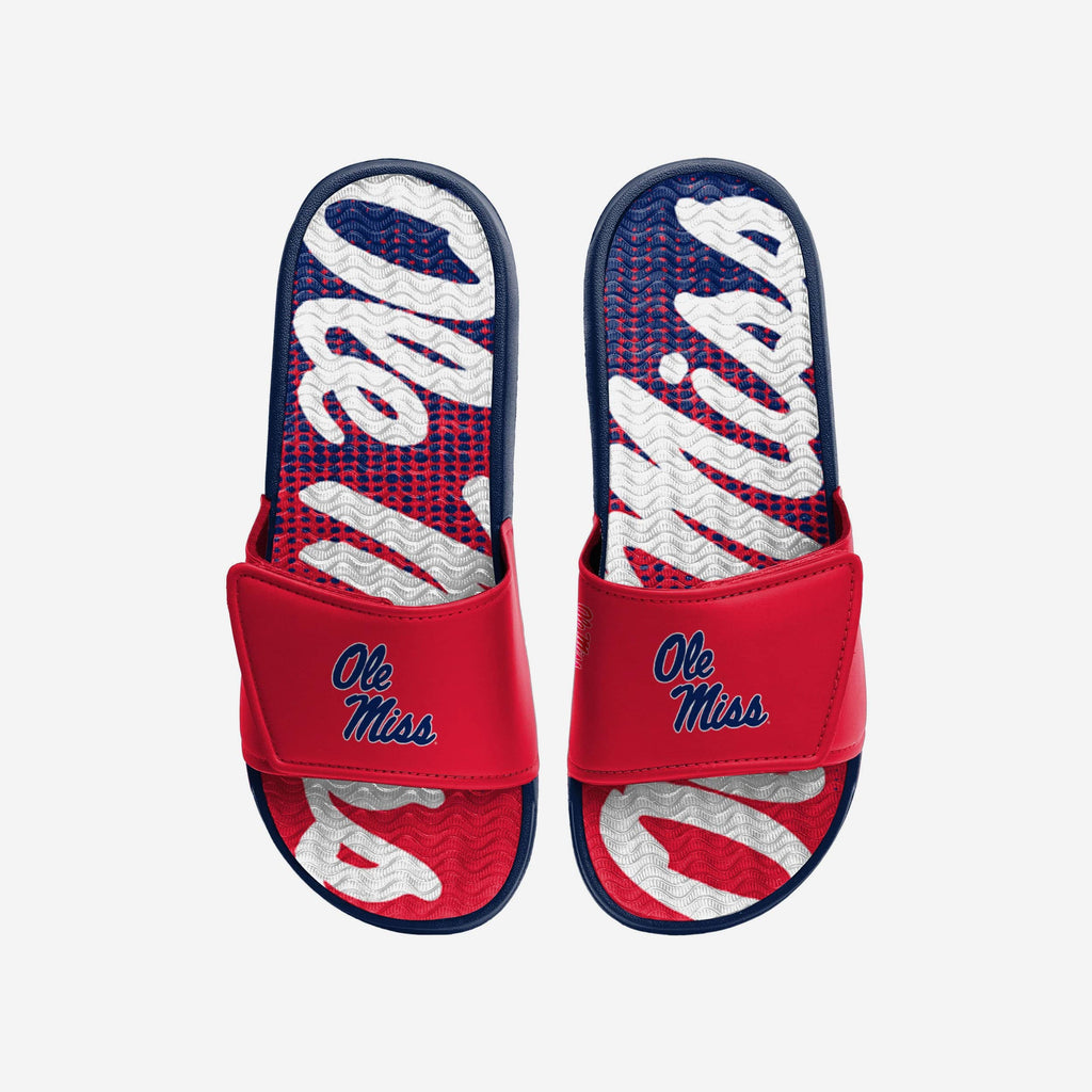 Ole Miss Rebels Gradient Wordmark Gel Slide FOCO S - FOCO.com