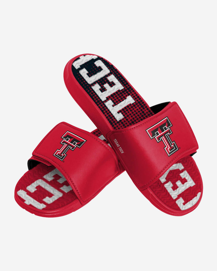 Texas Tech Red Raiders Gradient Wordmark Gel Slide FOCO - FOCO.com