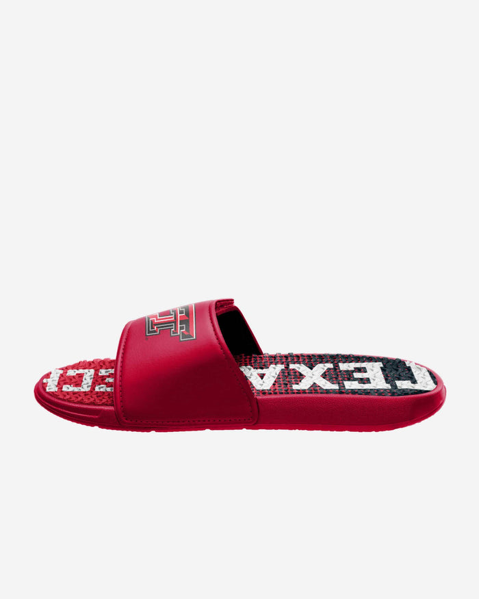 Texas Tech Red Raiders Gradient Wordmark Gel Slide FOCO - FOCO.com