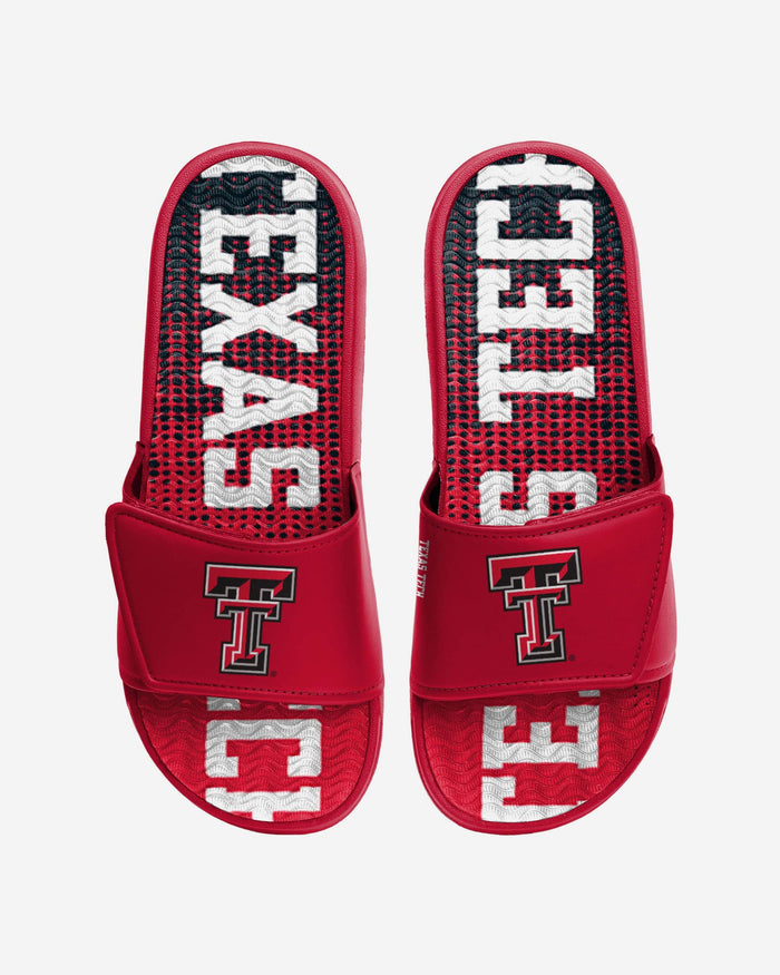 Texas Tech Red Raiders Gradient Wordmark Gel Slide FOCO S - FOCO.com