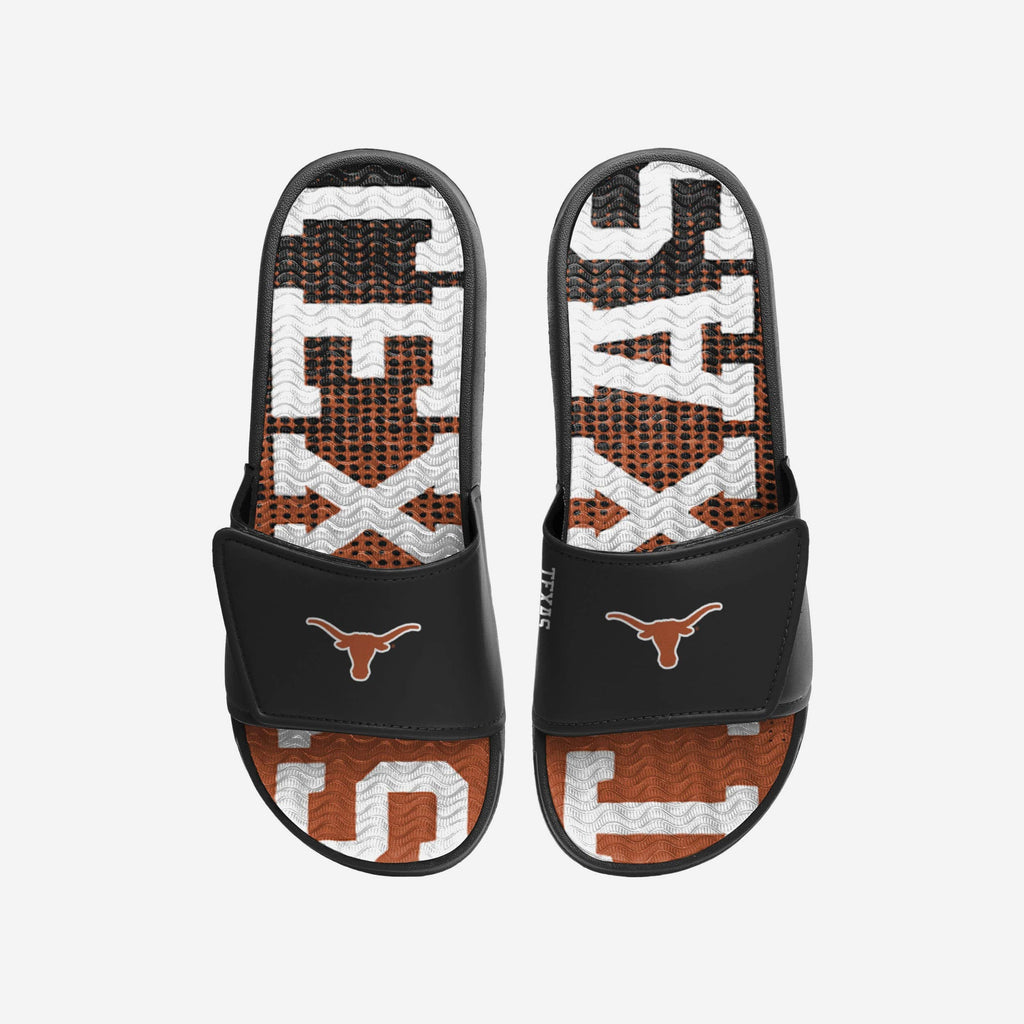 Texas Longhorns Gradient Wordmark Gel Slide FOCO S - FOCO.com