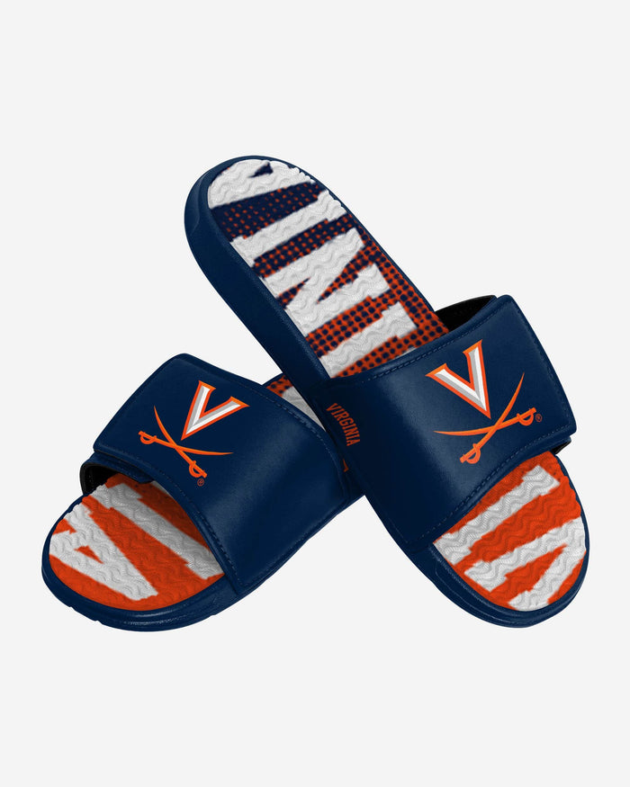 Virginia Cavaliers Gradient Wordmark Gel Slide FOCO - FOCO.com