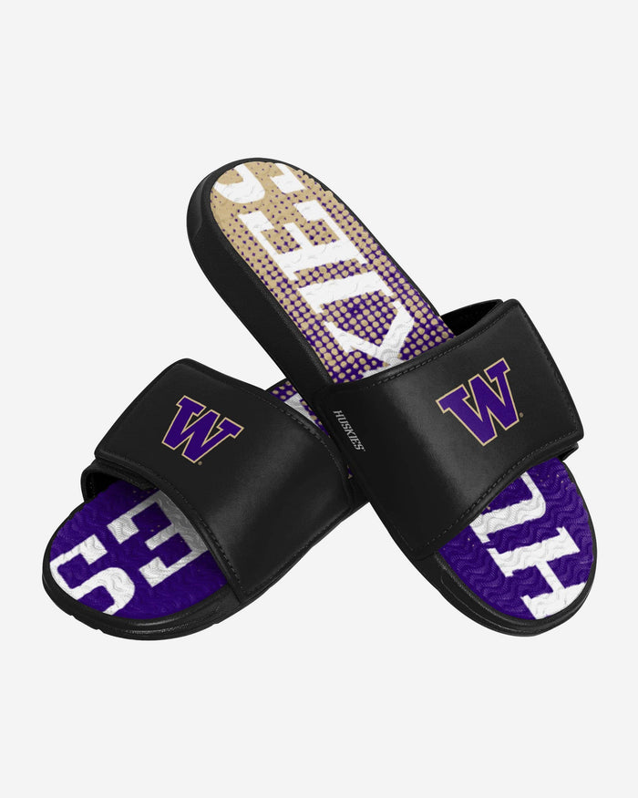 Washington Huskies Gradient Wordmark Gel Slide FOCO - FOCO.com