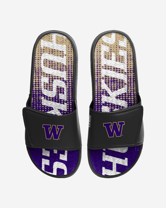 Washington Huskies Gradient Wordmark Gel Slide FOCO S - FOCO.com