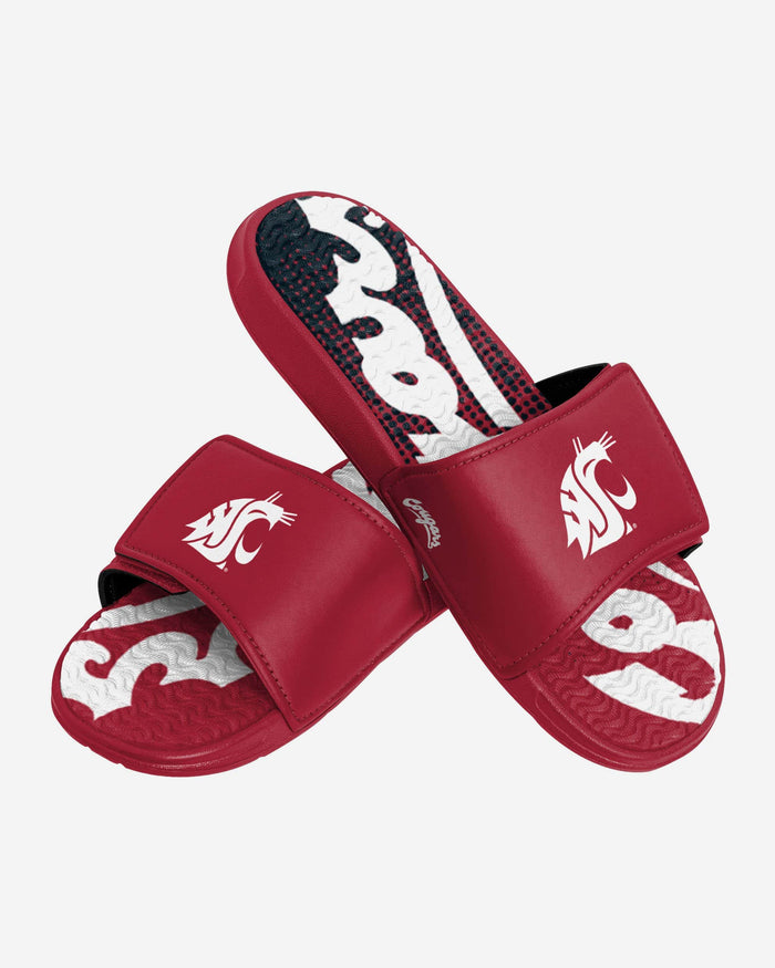 Washington State Cougars Gradient Wordmark Gel Slide FOCO - FOCO.com