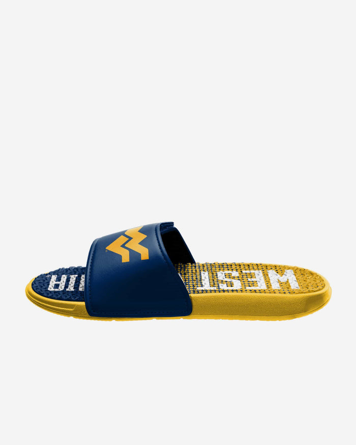 West Virginia Mountaineers Gradient Wordmark Gel Slide FOCO - FOCO.com