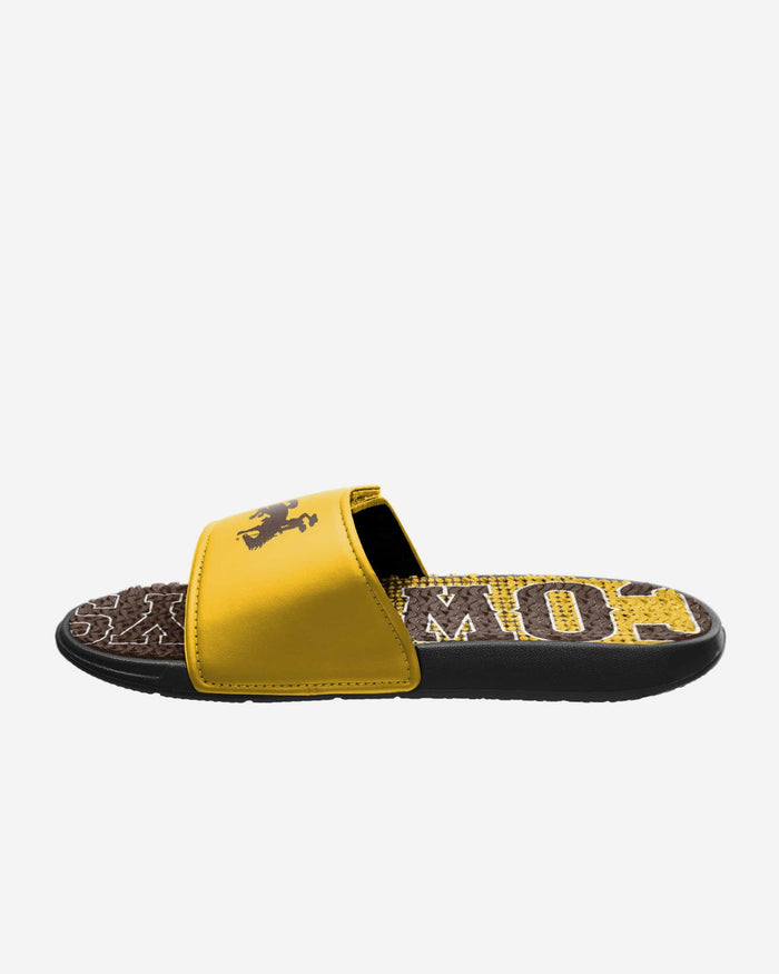 Wyoming Cowboys Gradient Wordmark Gel Slide FOCO - FOCO.com