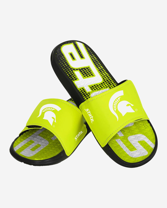 Michigan State Spartans Highlights Gel Slide FOCO - FOCO.com