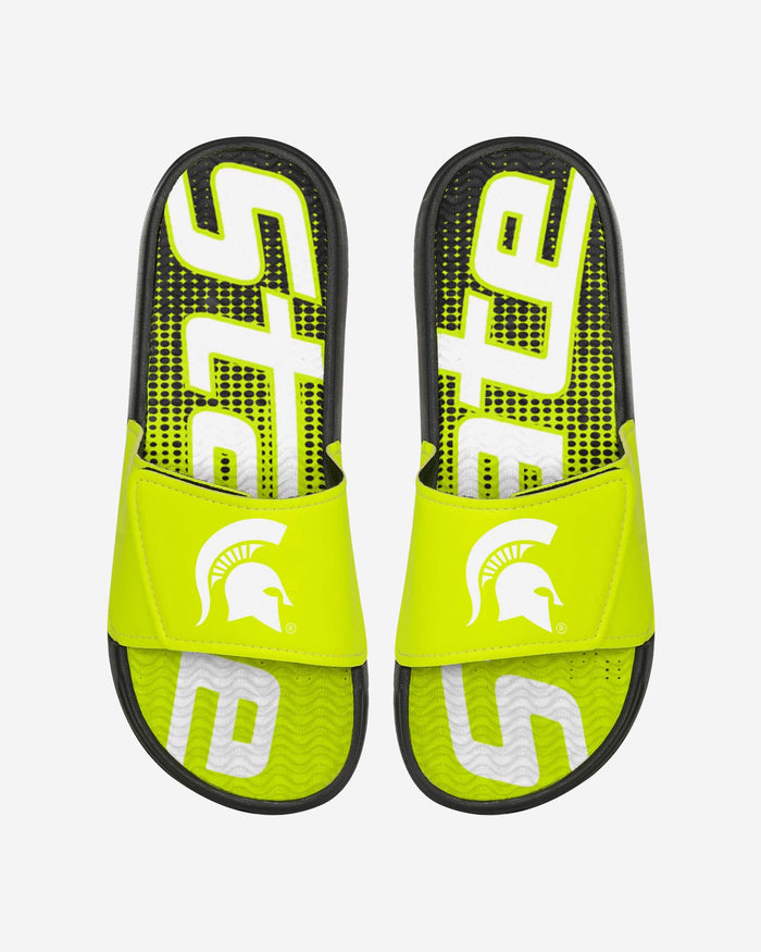 Michigan State Spartans Highlights Gel Slide FOCO S - FOCO.com