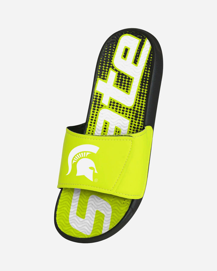 Michigan State Spartans Highlights Gel Slide FOCO - FOCO.com